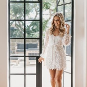 Maya Bridal Robe with Slip